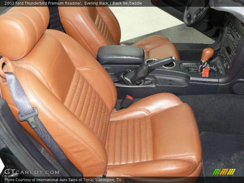 Evening Black / Black Ink/Saddle 2003 Ford Thunderbird Premium Roadster