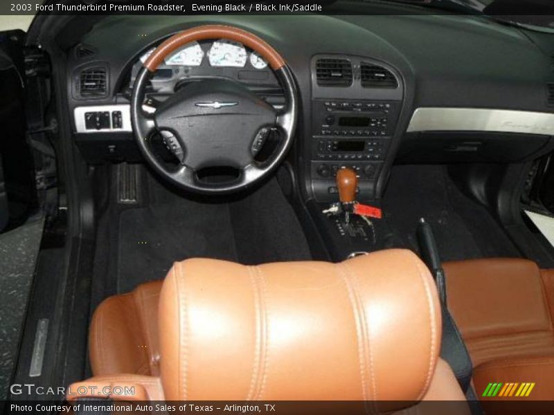 Evening Black / Black Ink/Saddle 2003 Ford Thunderbird Premium Roadster