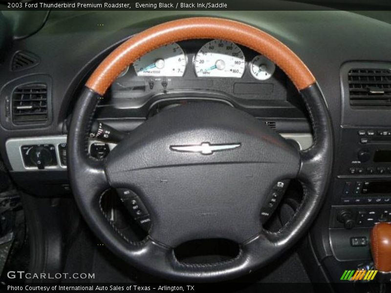 Evening Black / Black Ink/Saddle 2003 Ford Thunderbird Premium Roadster