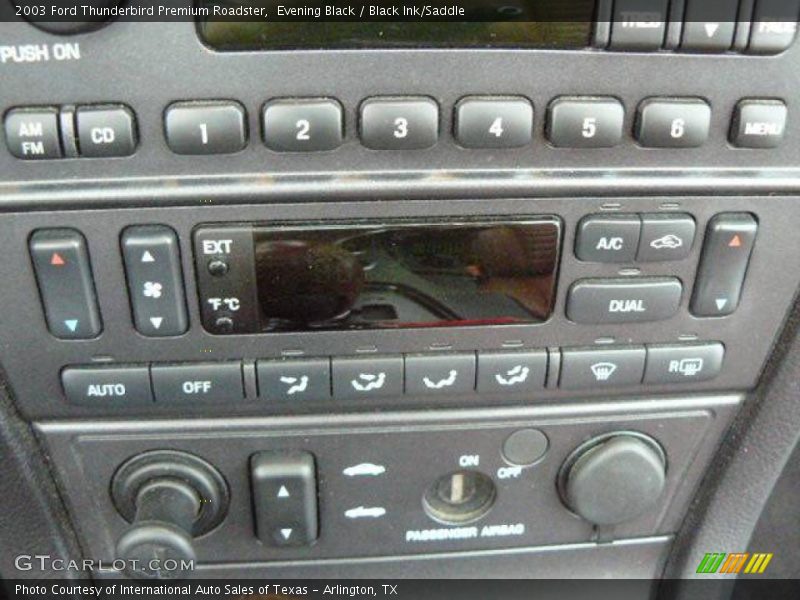 Evening Black / Black Ink/Saddle 2003 Ford Thunderbird Premium Roadster