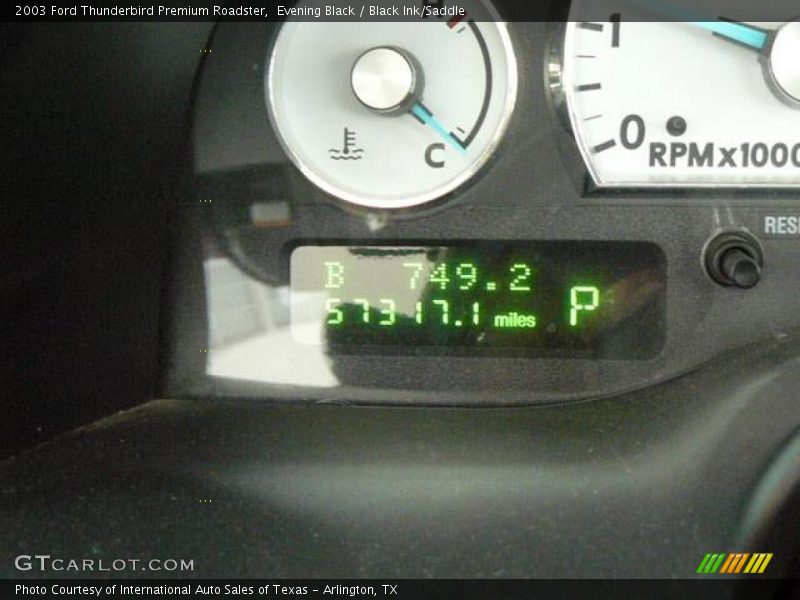 Evening Black / Black Ink/Saddle 2003 Ford Thunderbird Premium Roadster