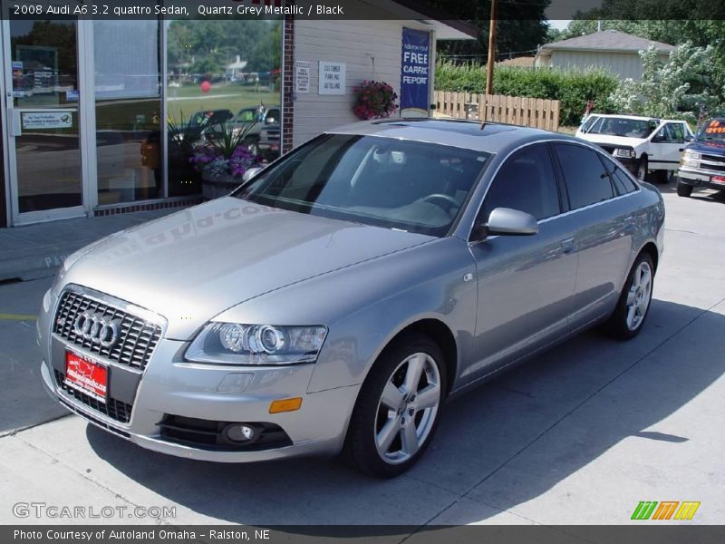 Quartz Grey Metallic / Black 2008 Audi A6 3.2 quattro Sedan