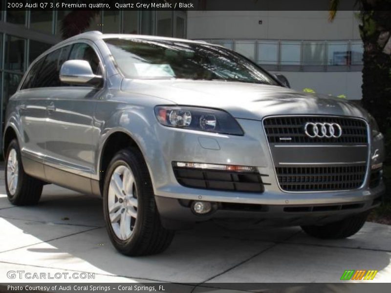 Quartz Grey Metallic / Black 2009 Audi Q7 3.6 Premium quattro