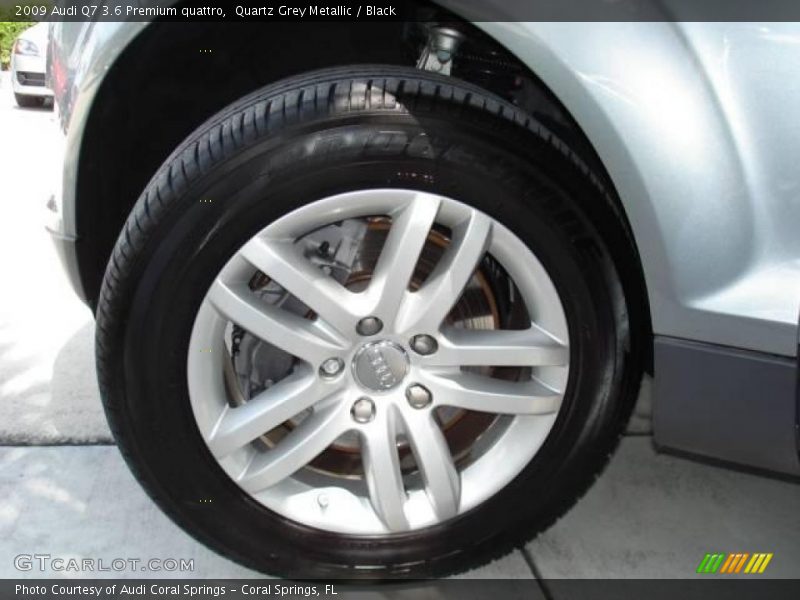 Quartz Grey Metallic / Black 2009 Audi Q7 3.6 Premium quattro