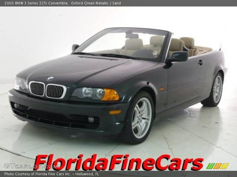 Oxford Green Metallic / Sand 2003 BMW 3 Series 325i Convertible