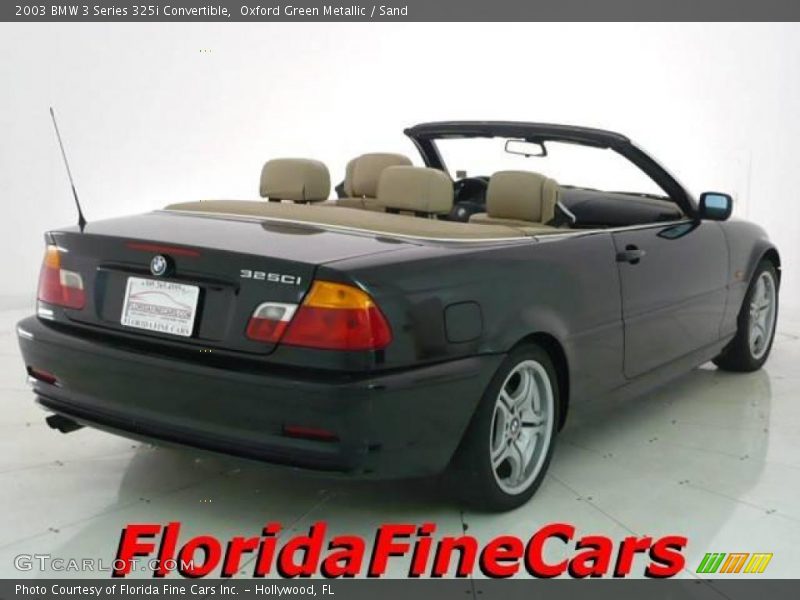 Oxford Green Metallic / Sand 2003 BMW 3 Series 325i Convertible