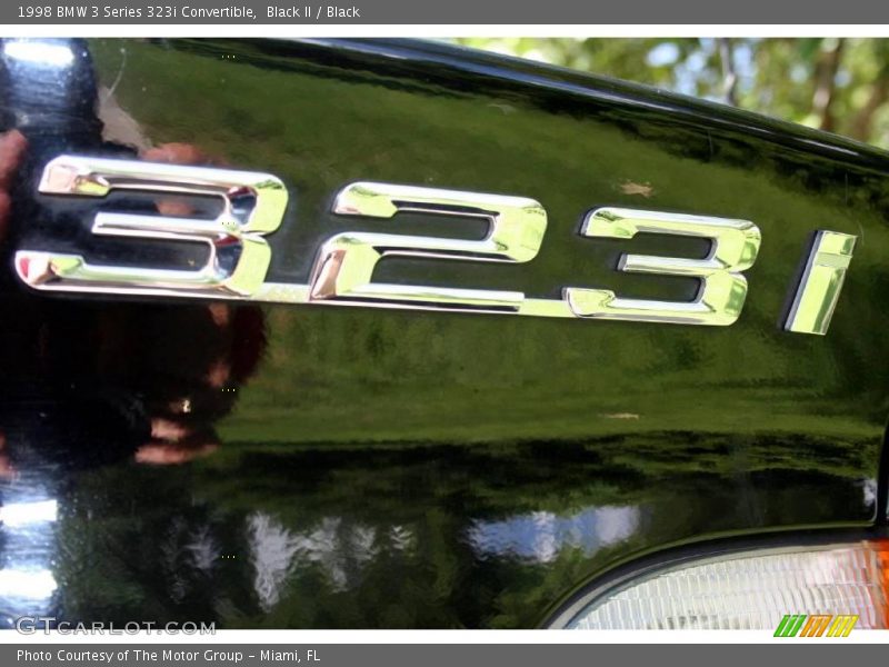 Black II / Black 1998 BMW 3 Series 323i Convertible