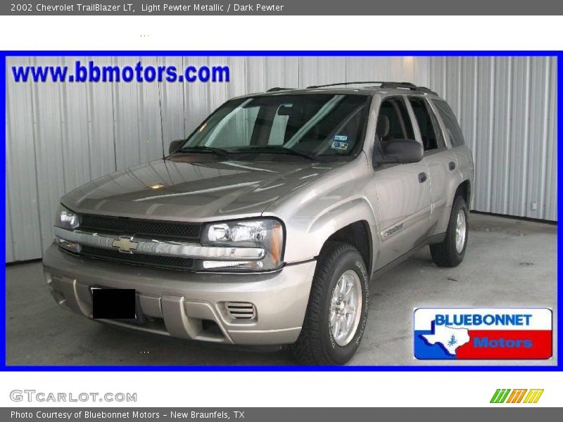 Light Pewter Metallic / Dark Pewter 2002 Chevrolet TrailBlazer LT