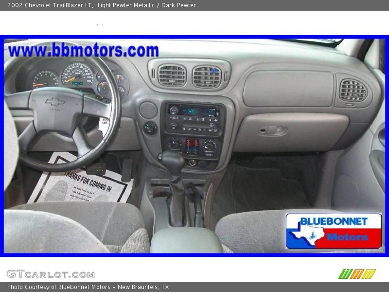 Light Pewter Metallic / Dark Pewter 2002 Chevrolet TrailBlazer LT