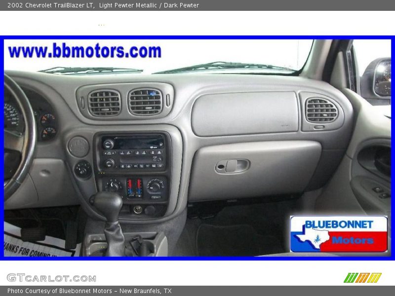 Light Pewter Metallic / Dark Pewter 2002 Chevrolet TrailBlazer LT