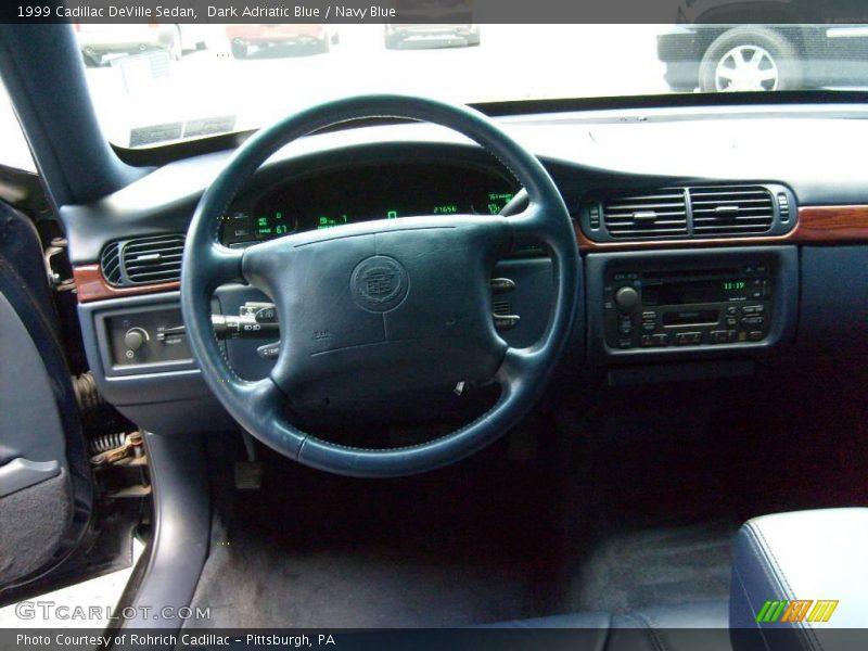 Dark Adriatic Blue / Navy Blue 1999 Cadillac DeVille Sedan