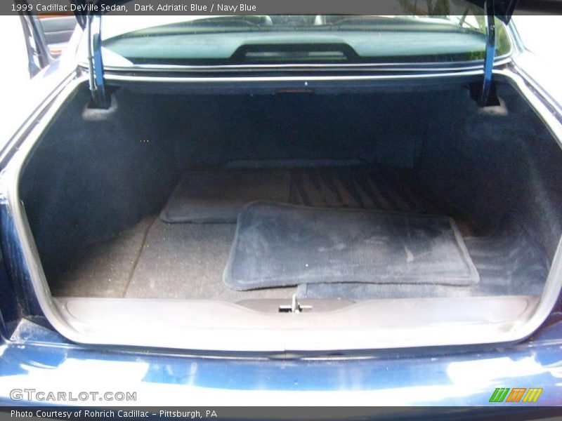Dark Adriatic Blue / Navy Blue 1999 Cadillac DeVille Sedan