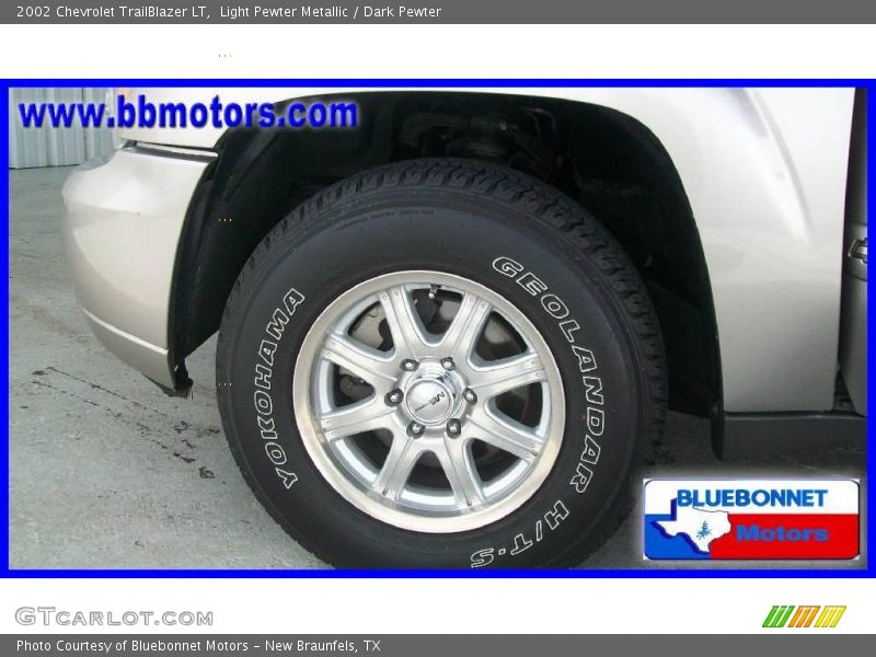 Light Pewter Metallic / Dark Pewter 2002 Chevrolet TrailBlazer LT