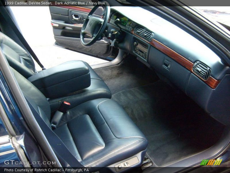 Dark Adriatic Blue / Navy Blue 1999 Cadillac DeVille Sedan