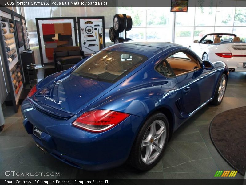 Aqua Blue Metallic / Sand Beige 2009 Porsche Cayman S