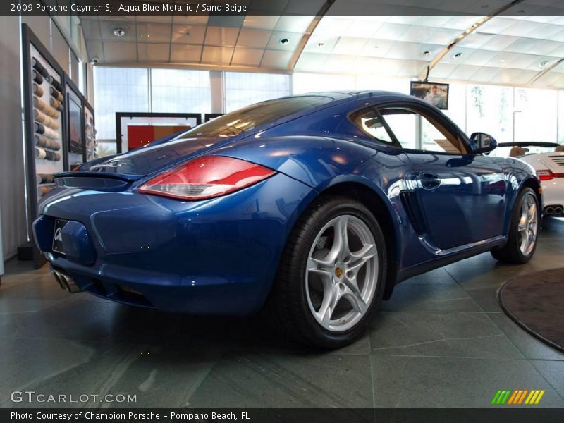 Aqua Blue Metallic / Sand Beige 2009 Porsche Cayman S