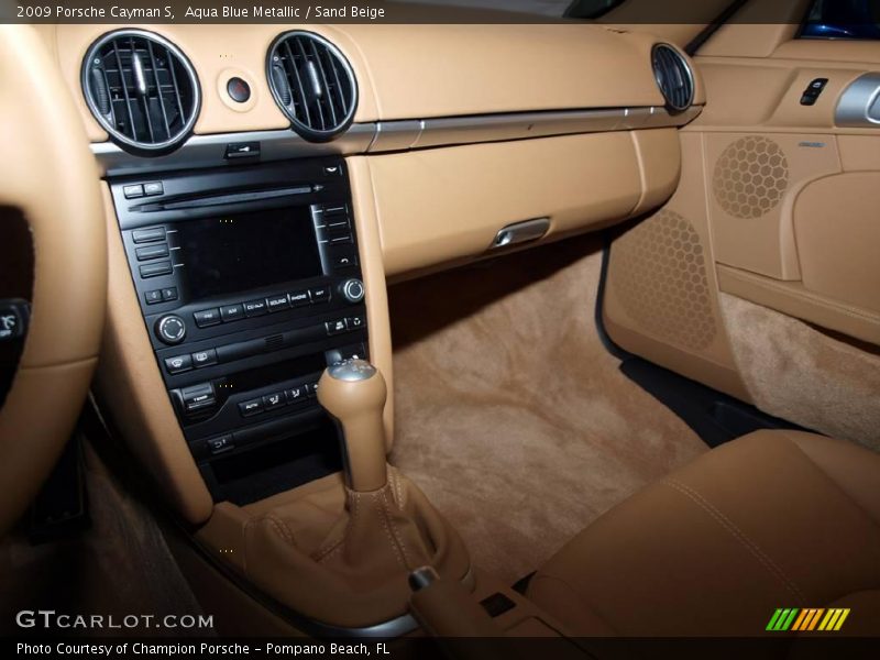 Aqua Blue Metallic / Sand Beige 2009 Porsche Cayman S
