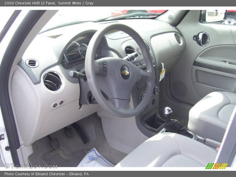 Summit White / Gray 2009 Chevrolet HHR LS Panel