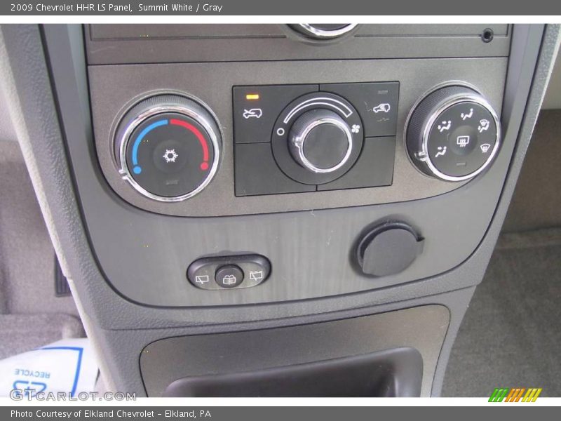 Summit White / Gray 2009 Chevrolet HHR LS Panel