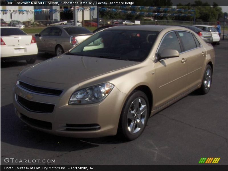 Sandstone Metallic / Cocoa/Cashmere Beige 2008 Chevrolet Malibu LT Sedan