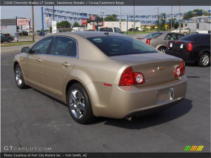 Sandstone Metallic / Cocoa/Cashmere Beige 2008 Chevrolet Malibu LT Sedan