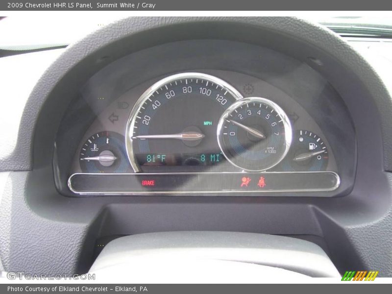 Summit White / Gray 2009 Chevrolet HHR LS Panel