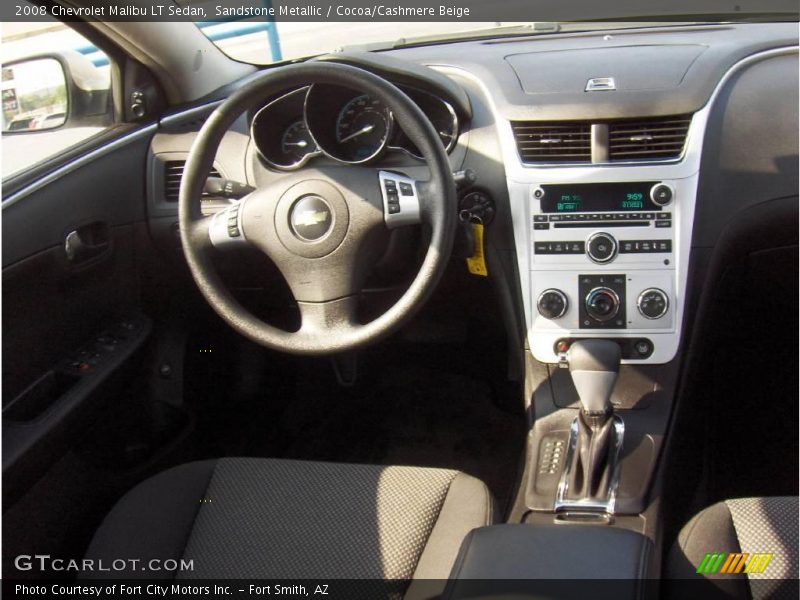 Sandstone Metallic / Cocoa/Cashmere Beige 2008 Chevrolet Malibu LT Sedan