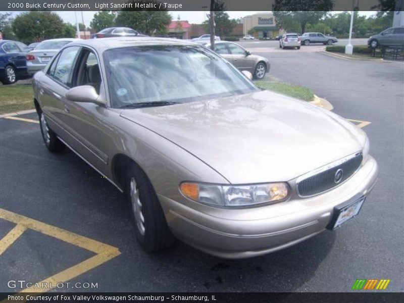 Light Sandrift Metallic / Taupe 2000 Buick Century Custom