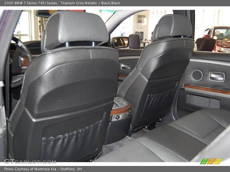 Titanium Grey Metallic / Black/Black 2005 BMW 7 Series 745i Sedan