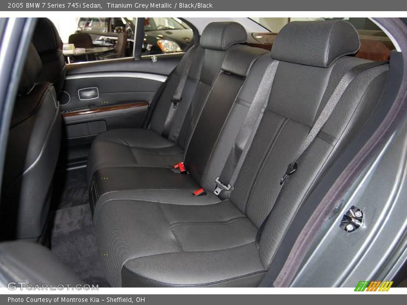 Titanium Grey Metallic / Black/Black 2005 BMW 7 Series 745i Sedan