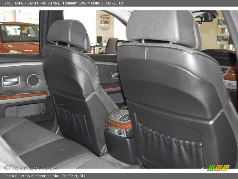Titanium Grey Metallic / Black/Black 2005 BMW 7 Series 745i Sedan