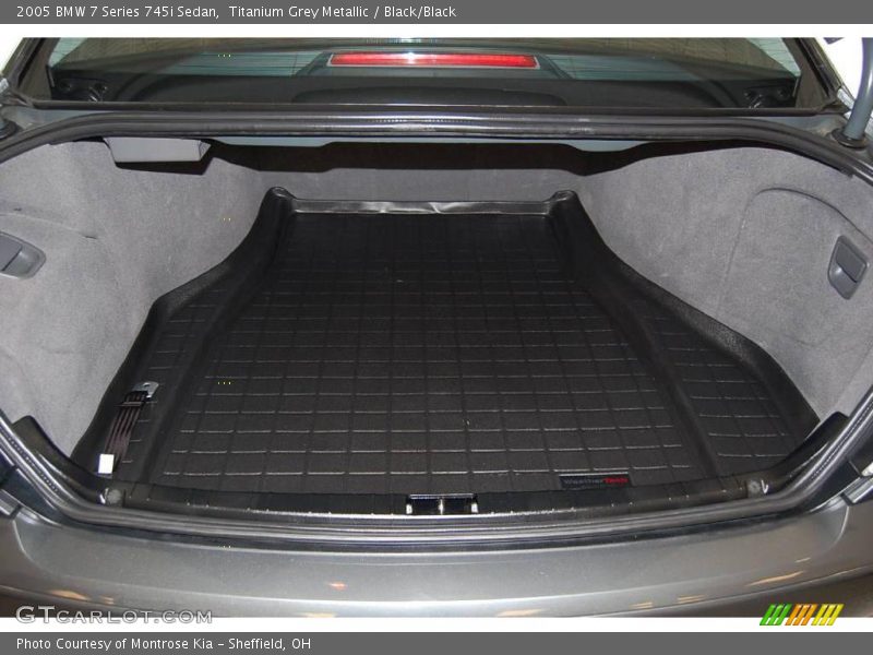 Titanium Grey Metallic / Black/Black 2005 BMW 7 Series 745i Sedan