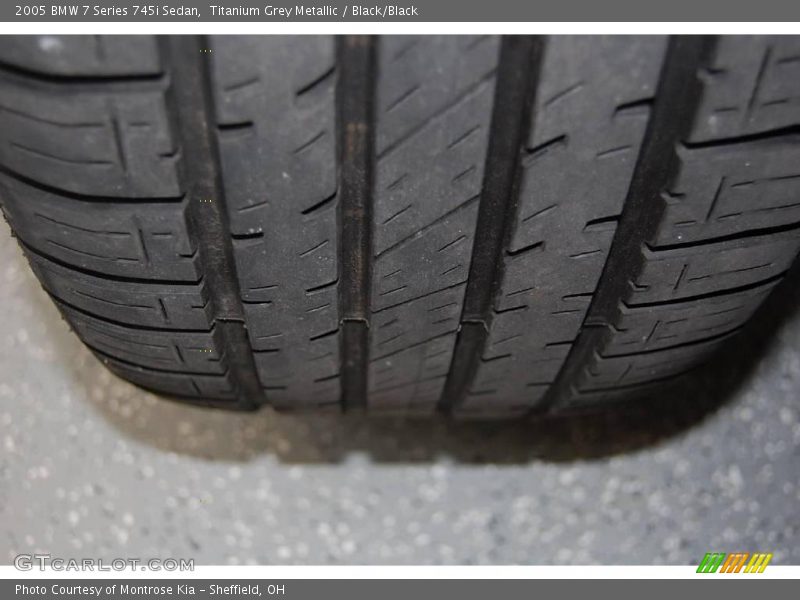 Titanium Grey Metallic / Black/Black 2005 BMW 7 Series 745i Sedan