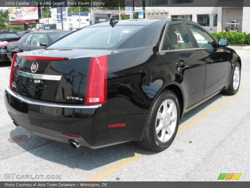 Black Raven / Ebony 2009 Cadillac CTS 4 AWD Sedan