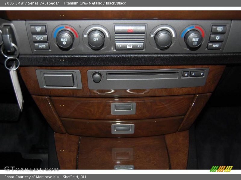 Titanium Grey Metallic / Black/Black 2005 BMW 7 Series 745i Sedan