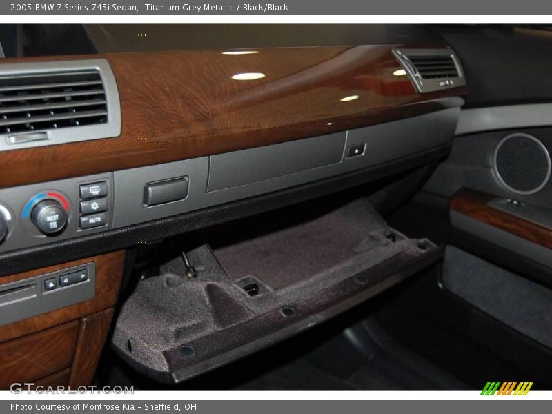 Titanium Grey Metallic / Black/Black 2005 BMW 7 Series 745i Sedan