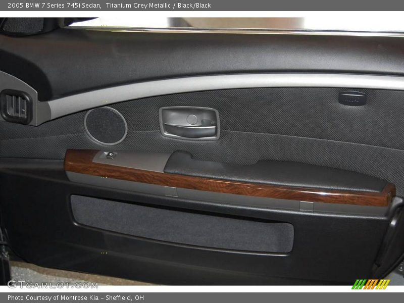 Titanium Grey Metallic / Black/Black 2005 BMW 7 Series 745i Sedan
