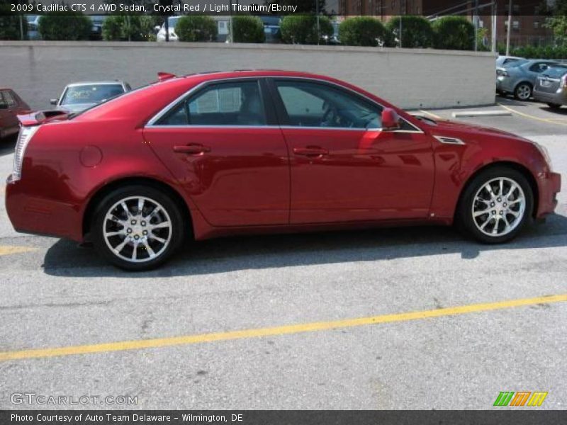 Crystal Red / Light Titanium/Ebony 2009 Cadillac CTS 4 AWD Sedan