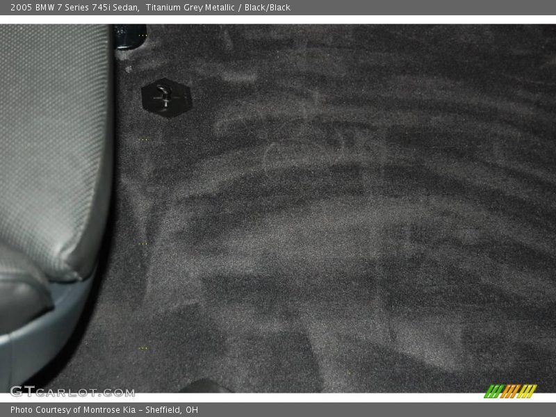 Titanium Grey Metallic / Black/Black 2005 BMW 7 Series 745i Sedan