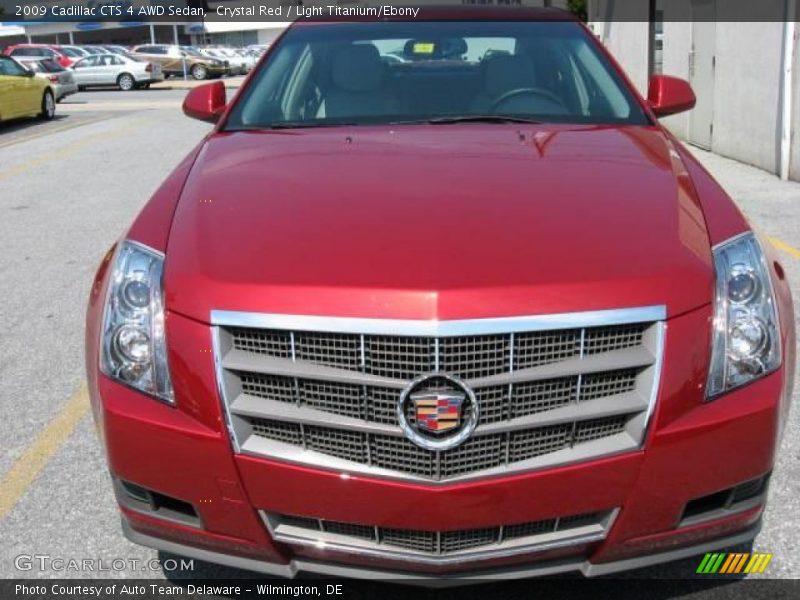 Crystal Red / Light Titanium/Ebony 2009 Cadillac CTS 4 AWD Sedan