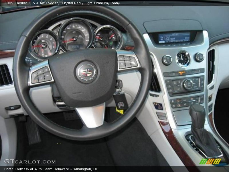 Crystal Red / Light Titanium/Ebony 2009 Cadillac CTS 4 AWD Sedan