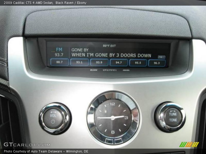 Black Raven / Ebony 2009 Cadillac CTS 4 AWD Sedan