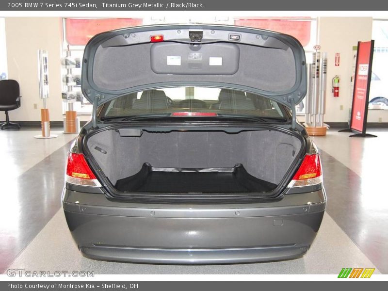 Titanium Grey Metallic / Black/Black 2005 BMW 7 Series 745i Sedan