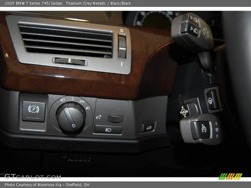 Titanium Grey Metallic / Black/Black 2005 BMW 7 Series 745i Sedan