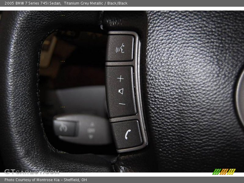 Titanium Grey Metallic / Black/Black 2005 BMW 7 Series 745i Sedan