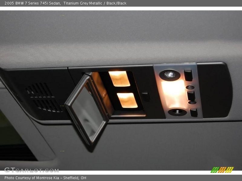 Titanium Grey Metallic / Black/Black 2005 BMW 7 Series 745i Sedan