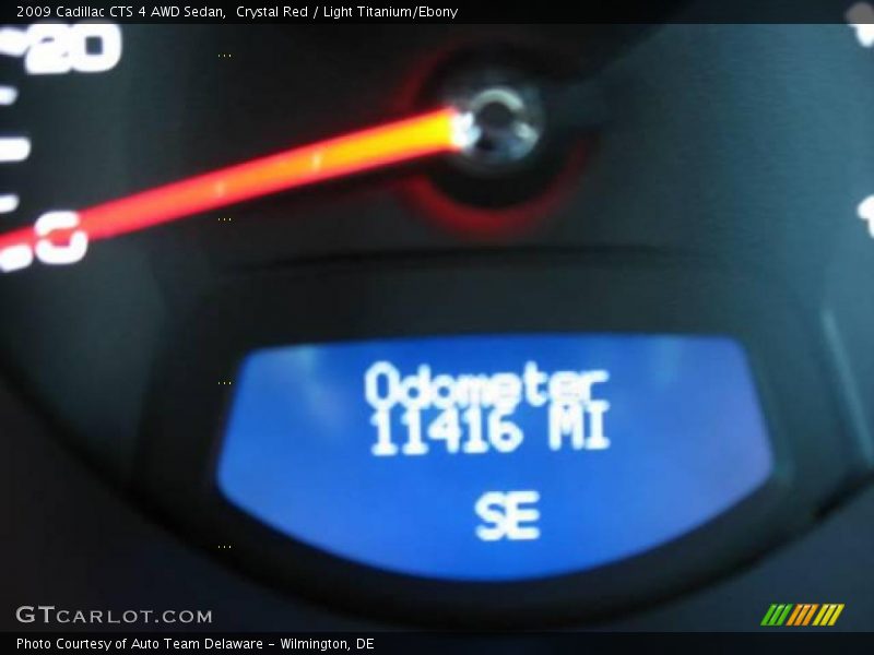 Crystal Red / Light Titanium/Ebony 2009 Cadillac CTS 4 AWD Sedan