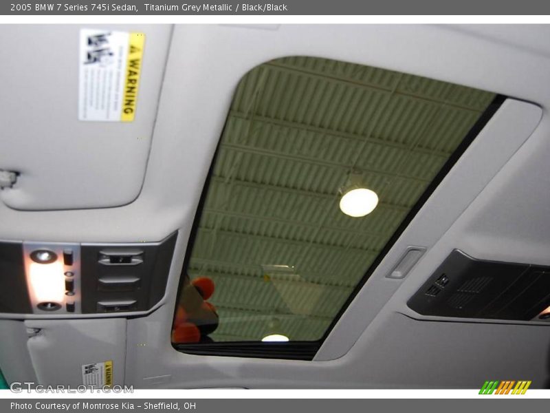 Titanium Grey Metallic / Black/Black 2005 BMW 7 Series 745i Sedan