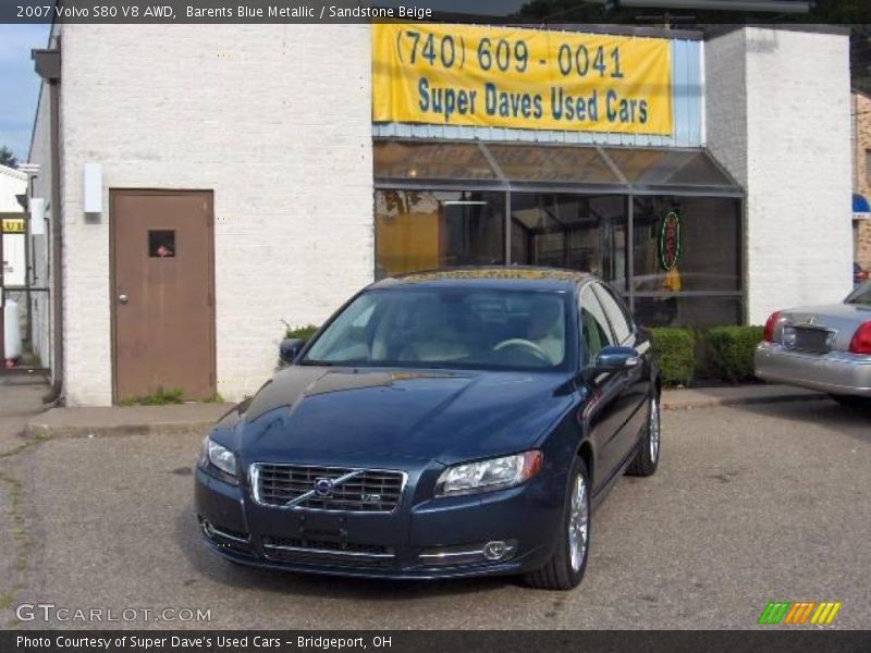 Barents Blue Metallic / Sandstone Beige 2007 Volvo S80 V8 AWD