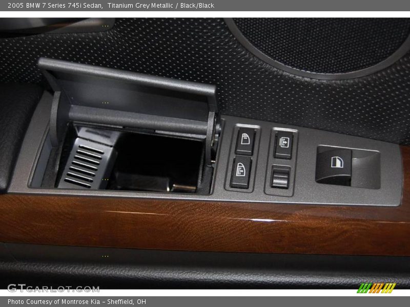 Titanium Grey Metallic / Black/Black 2005 BMW 7 Series 745i Sedan